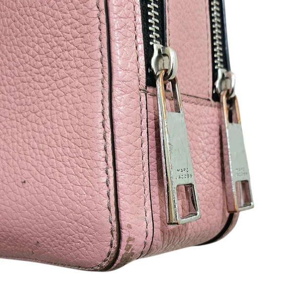 Marc Jacobs The Box 23 Pink Pebbled Leather Crossbody Handbag - Picture 12 of 13